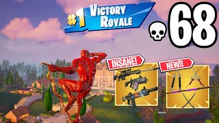 68 Elimination Solo vs Squads WINS Full Gameplay (Fortnite Chapter 5 Season 1)!