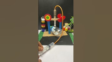 Hydraulic pressure machine project #hydraulic #project #experiment #science #tech #dcmotor #shorts