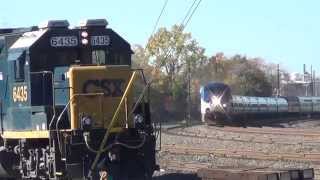 Amtrak 48 Passes CSX GP40-2 Engine