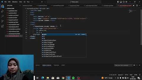 Tugas 3 pemrograman visual 1 mencari volume tabung dijavascript menggunakan operator aritmatika
