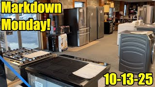 Markdown Monday video, 10-13-25.  Check out the newest Scratch & Dent Appliances at The Lucky Penny!