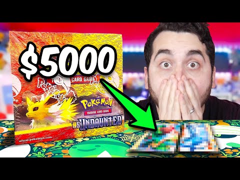 I opened a $5000 Pokemon HGSS Undaunted Booster Box and it was INSANE!