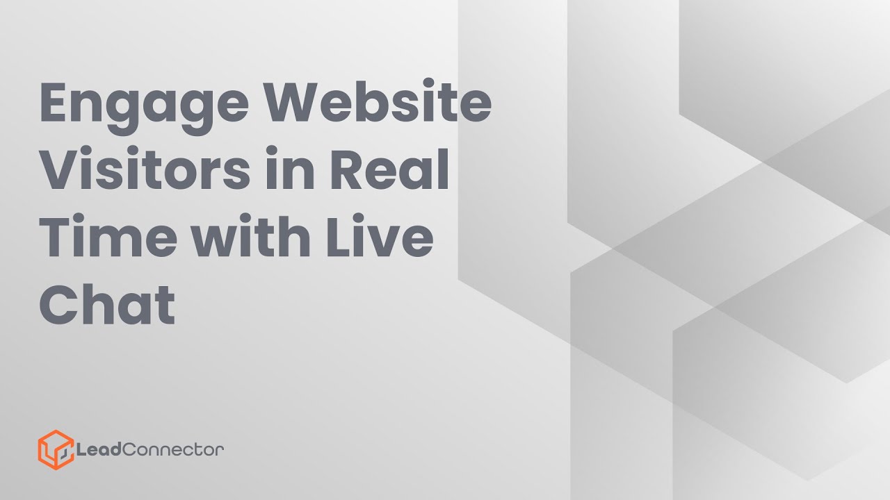 Engage Website Visitors with Live Chat