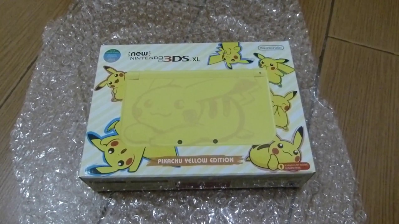Unboxing New Nintendo 3ds Xl Pikachu Yellow Edition Youtube