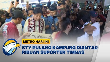 Ribuan Pendukung Timnas Sambut Kepulangan Shin Tae Yong ke Korea [Metro Hari Ini]