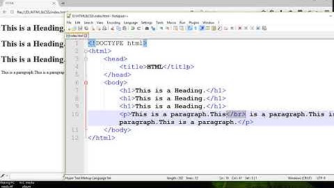 Web Design Bangla Tutorial Part-03-Elements & Heading