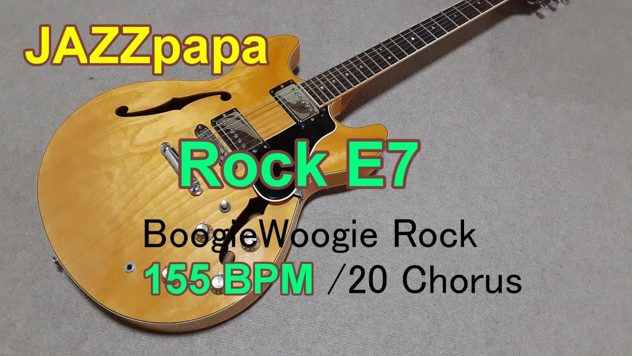 Rock Backing Track in E7 | 155 BPM | 20 Chorus | BoogieWoogie Rock E7 ...