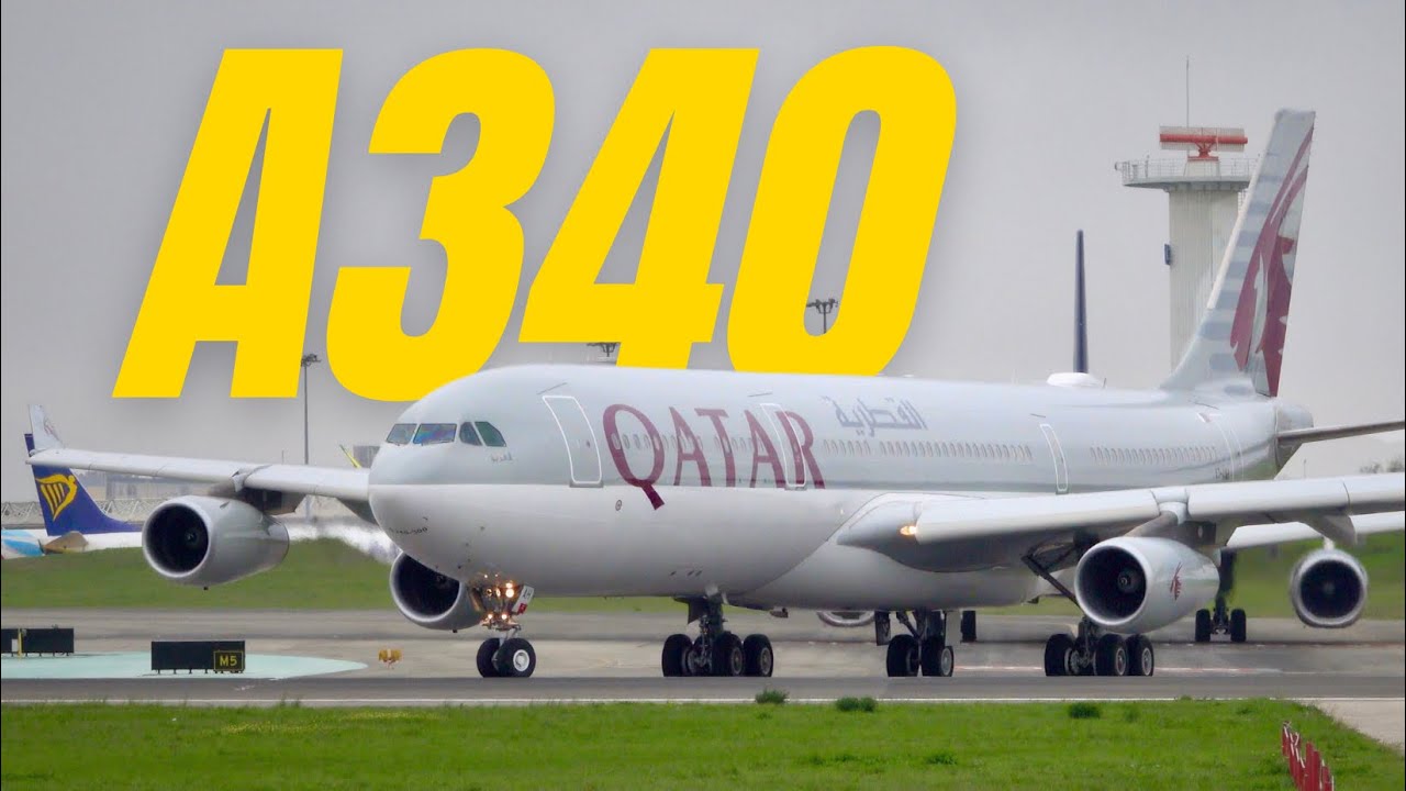 QATAR Executive Amiri Flight A340-300 at Lisbon Airport - YouTube