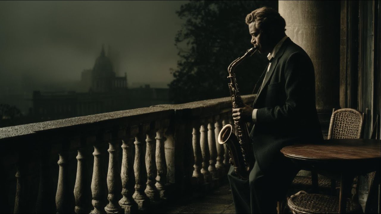 Midnight Jazz on Balcony 🎷🌫️ | Classic Smooth Saxophone to Relax & Sleep (Live)
