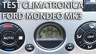 Kalibracja i test klimatyzacji w Ford Mondeo MK3 (Climatronic ukryte menu serwisowe)