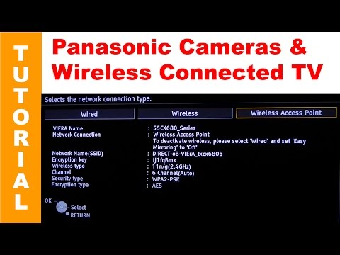 Connecting Panasonic Lumix Wireless Enabled Cameras to 