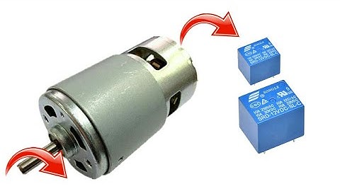 Dc motor speed controller forward reverse using relay