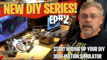 wiring up your DIY motion simulator - arduino - IBT-2 - 3 DOF motion sim  -