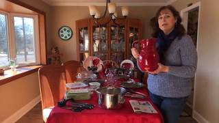 Princess House Pavillion Red Berry Pitcher