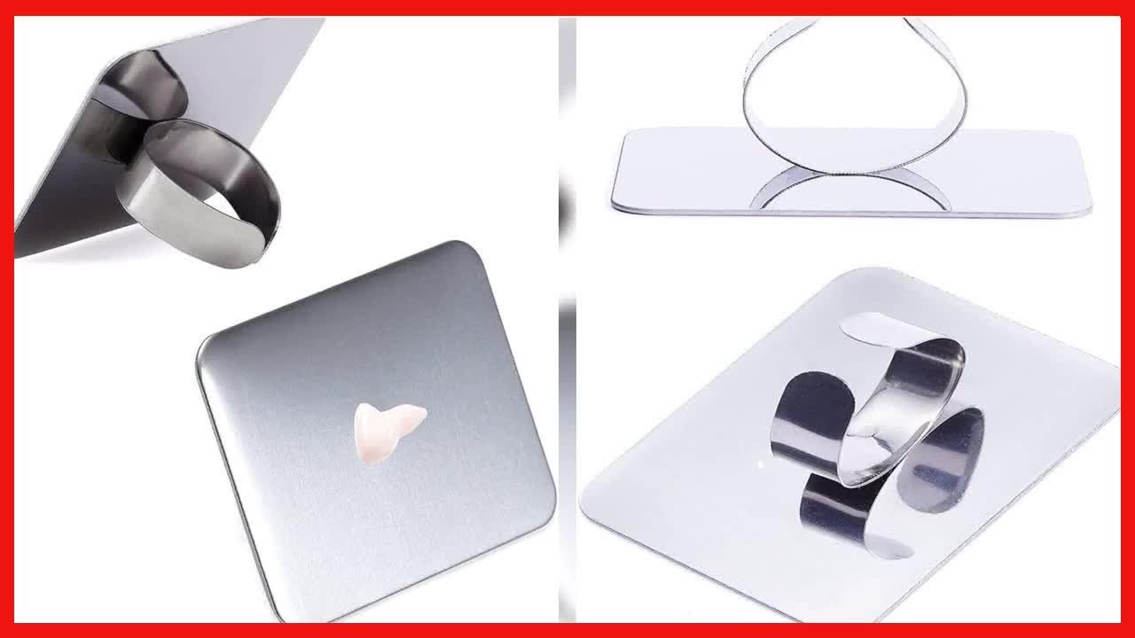 Great product -  Frcolor 2PCS Nail Art Palette Stainless Steel Makeup Mixing Palette Ring Nail DIY A