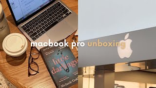 macbook pro m1 2020 13” unboxing 💻 | setting up magic mouse and airpods pro 💌🖱
