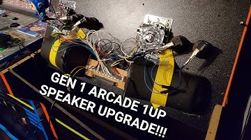 GEN 1 ARCADE 1UP SPEAKER UPGRADE!!!