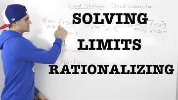 MCV4U (1.5) - Solving Limits with Rationalizing - calculus