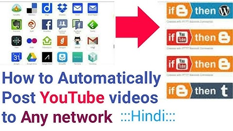 How To auto post YouTube Videos to Blogger Blog using IFTTT Application-[Hindi]