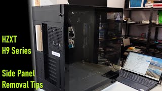 NZXT H9 Series Case, how to remove the side panel