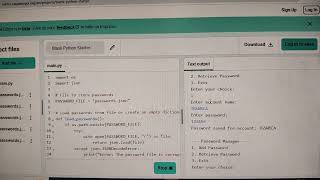 Password manager : Python Project