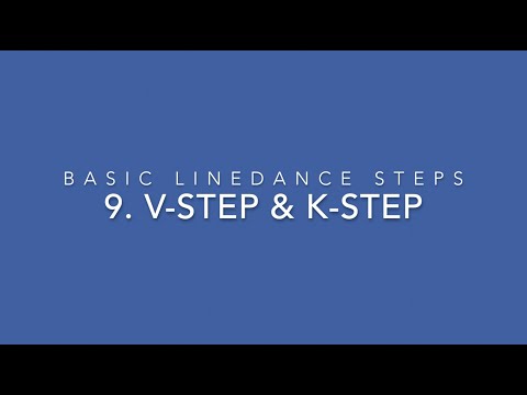Basic Linedance steps - 9. V step & K step