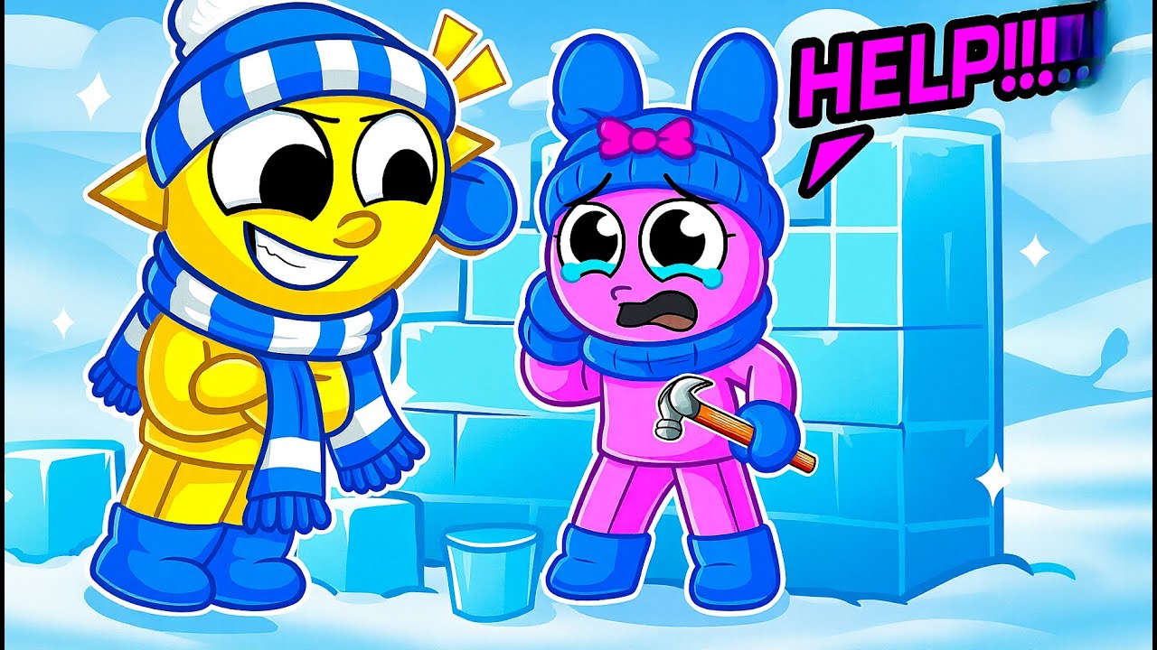 ¡Simon y Pinki enfrentan desastres naturales y construyen en Roblox!