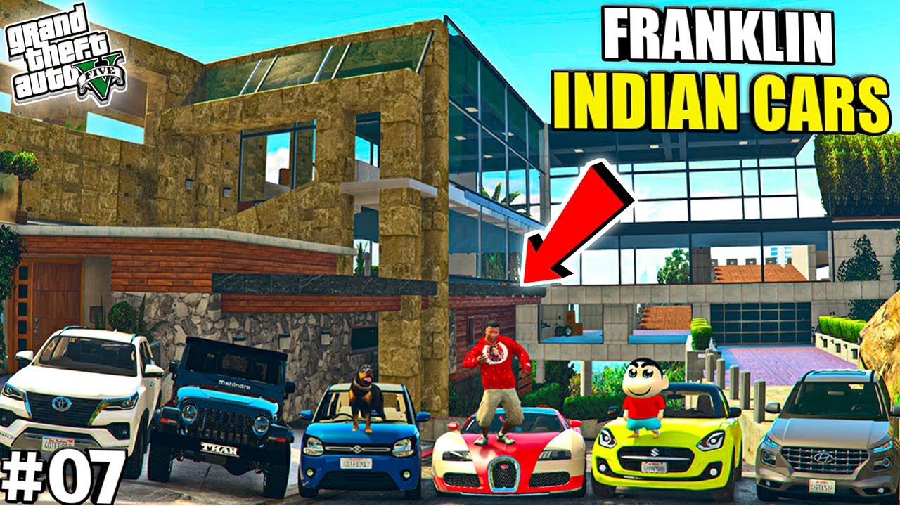 GTA 5 Franklin Buying New Indian Cars For Garage With Shinchan & Chop in GTA 5 ! (GTA 5 mods
