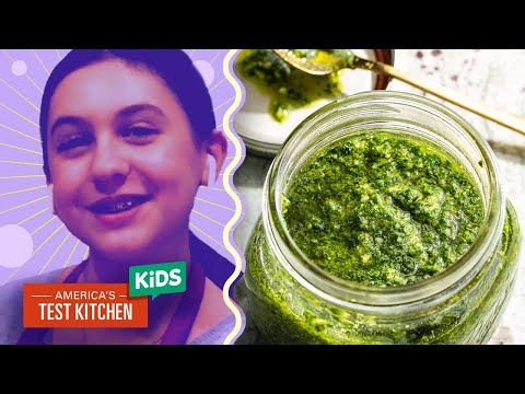 How to Chop Herbs and Make Basil Pesto