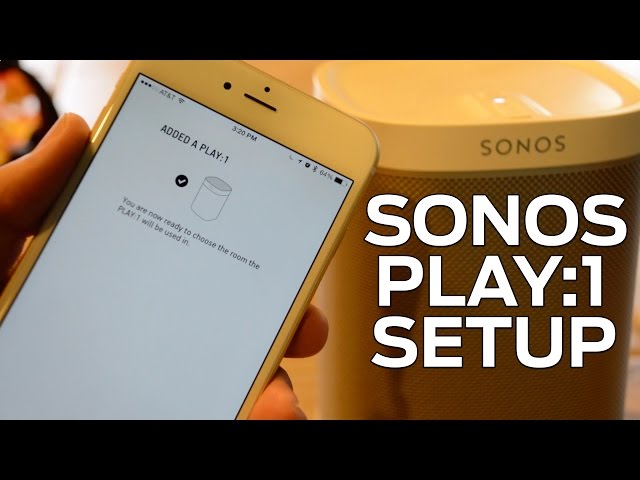 How set Sonos wireless speaker - YouTube