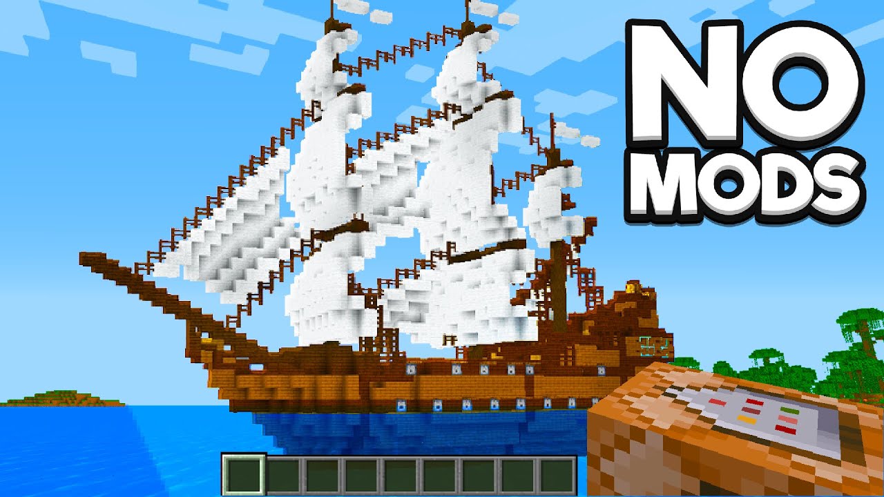 How I Built A DRIVABLE Ship In Minecraft YouTube
