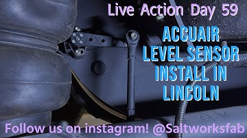 Saltworks.. Accuair level sensor install in 