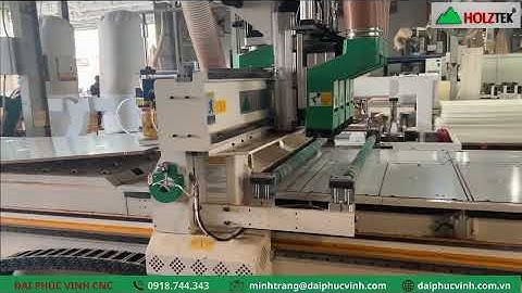 Máy dán tem mã vạch tự động kết hợp Máy cnc nesting khoan cắt ván PRO-R4F