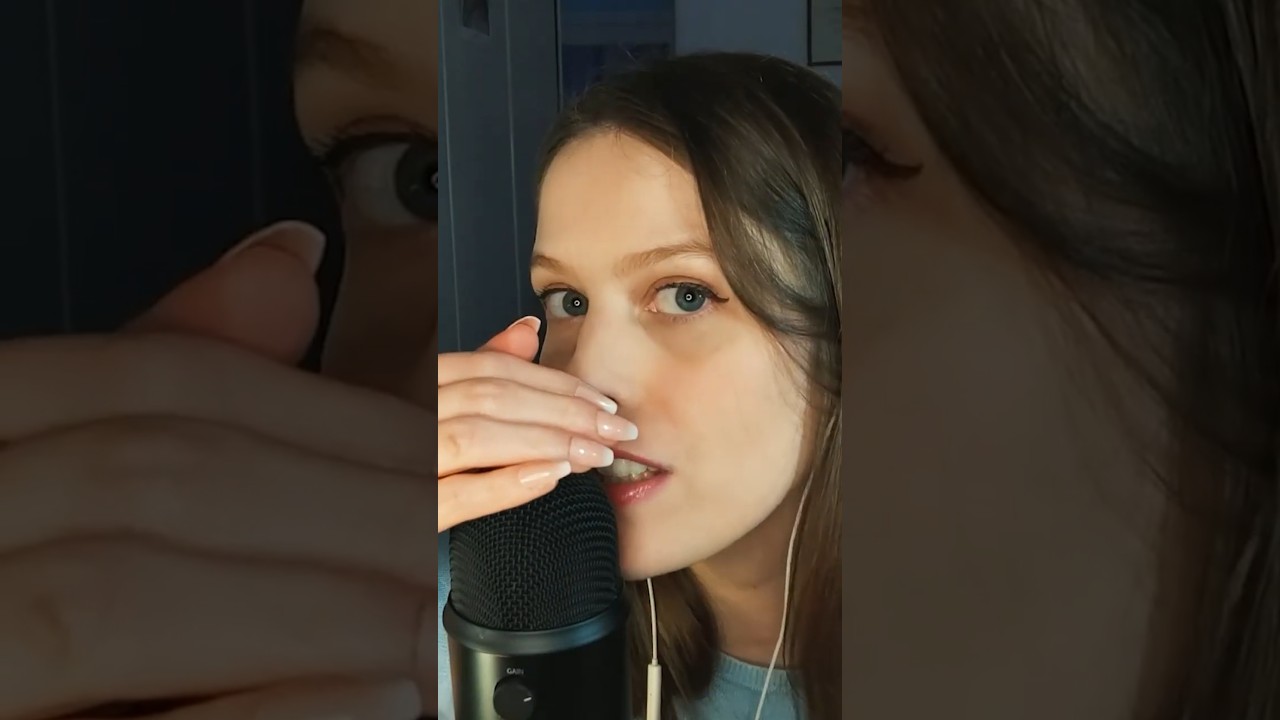 ASMR personal attention (close up, mouth sounds, hair playing)