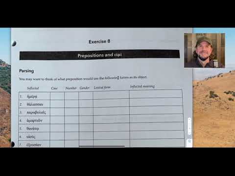 Homework Prep ~ Chapter 8 of Bill Mounce’s BBG Workbook (Fourth Edition
