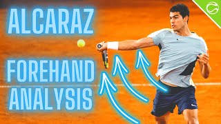 Carlos Alcaraz Forehand Analysis - Tennis Forehand Tutorial