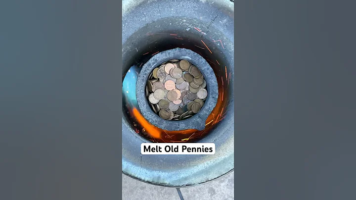 Melting Old Pennies to Make Bismuth Bronze #coins #forge #bronze