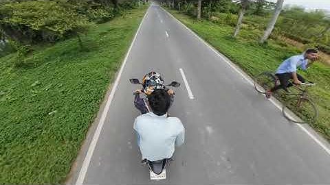 Dji Osmo Action 4 Invisible Selfie Stick Raw footage