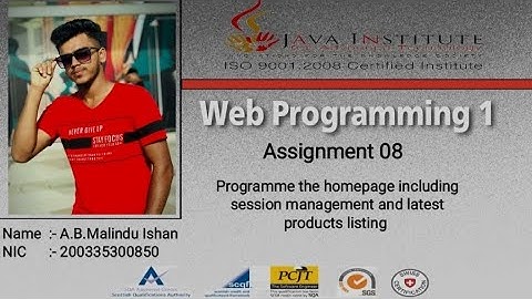 Programme the homepage including latest product listing | Web Project| Task 08 |Java Institute