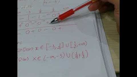 Lớp 10 - Hướng dẫn lập bảng xét dấu