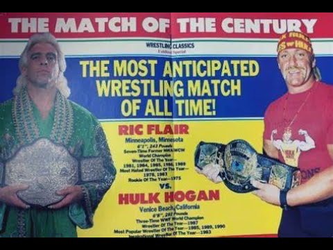 Ric Flair vs Hulk Hogan Oakland CA October 25 1991 First advertised "Match Of The Century".