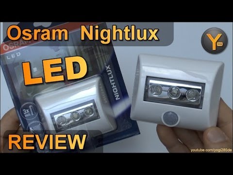 Osram Nightlux LED Lampe mit Bewegungsmelder und AAA Batterien / Akkus