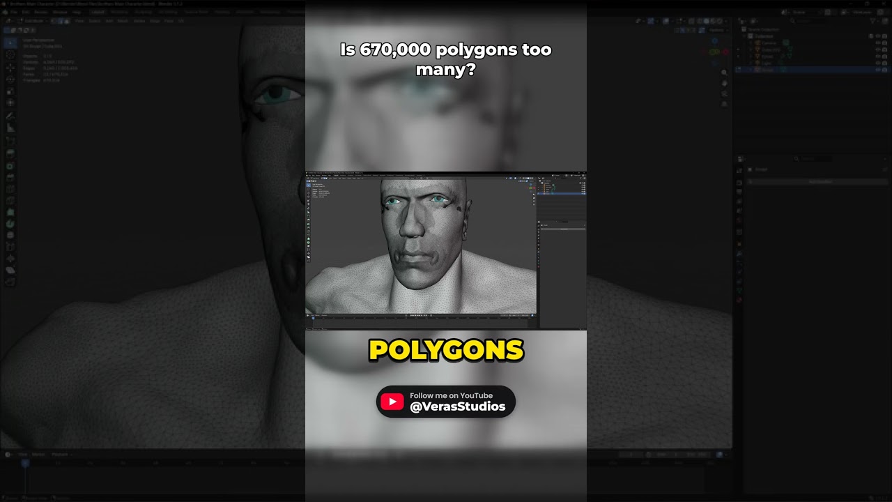 670,000 Polygons for ONE Character (Way Too Many)