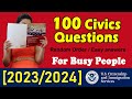 [2021-2022] 100 Civics Questions for U.S citizenship Interview N-400/ Random Order and Easy Answers!