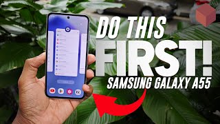 samsung galaxy a55 setup guide (unboxing, tips, impressions)