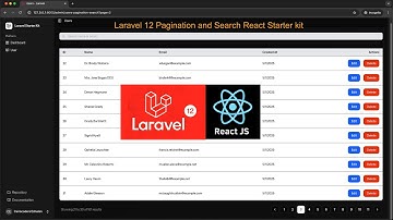 Laravel 12 Pagination and Search React Starter kit