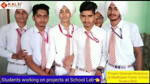 || Learning Robotics at Madhuban Vatika Public School Nurpur Bedi Ropar by|| Kalsi Robotics Ropar ||