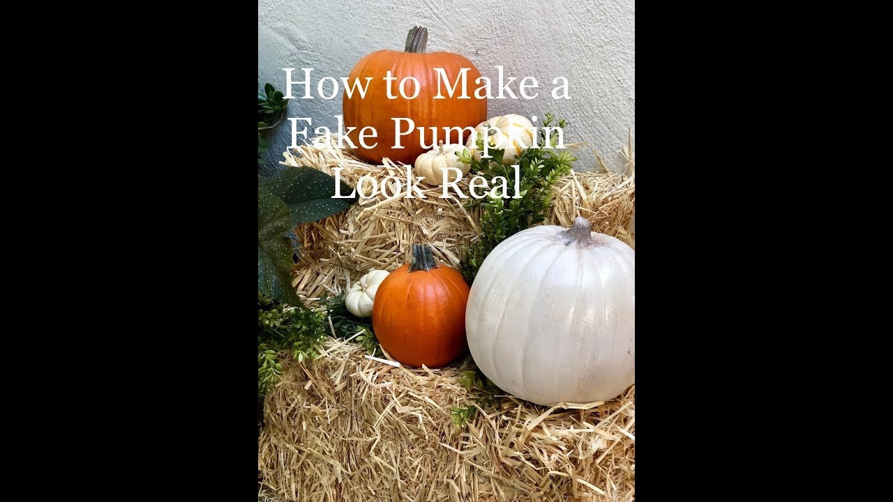 How to Paint Faux Pumpkins to Look like Real Heirloom Pumpkins 