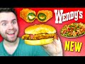 NEW Wendy&#39;s Jalapeno Popper Menu REVIEW! - Chicken Sandwich + Salad!