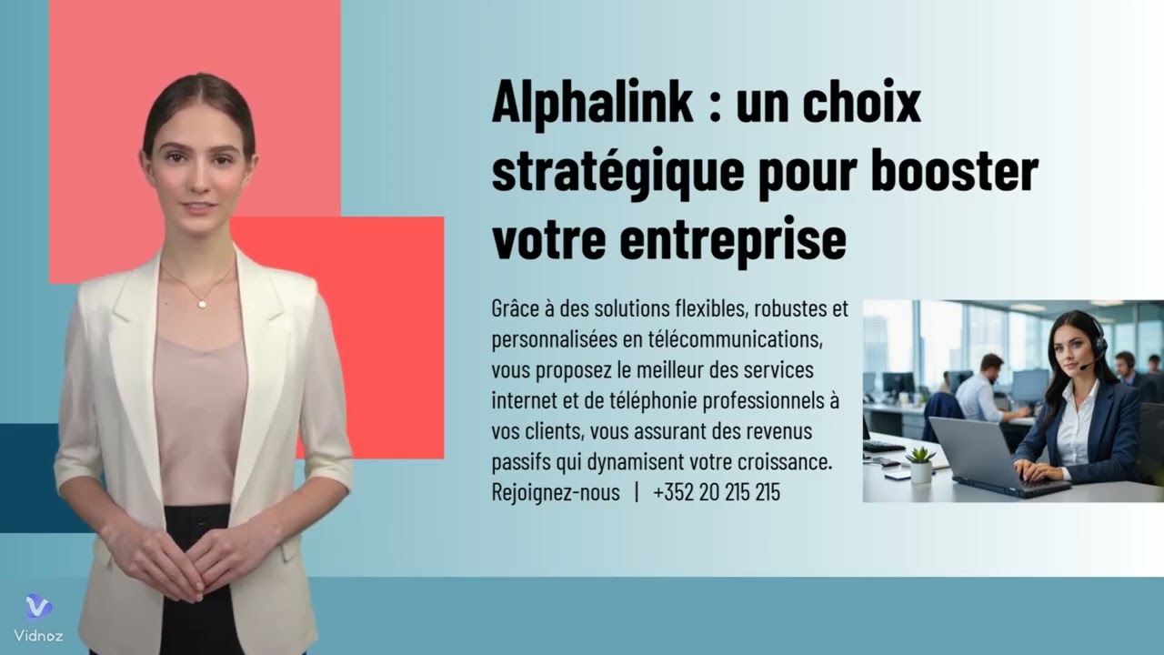 Camille explique le partenariat Alphalink